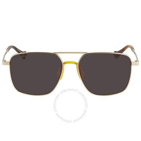 Gucci Brown Square Men's Sunglasses GG0743S .